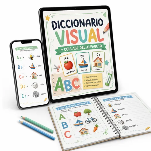 Diccionario Visual + Collage del Alfabeto